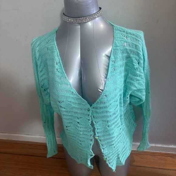 Cream Ruffled Puff Sleeve Vest with Bib Collar - Picture 4 of 4